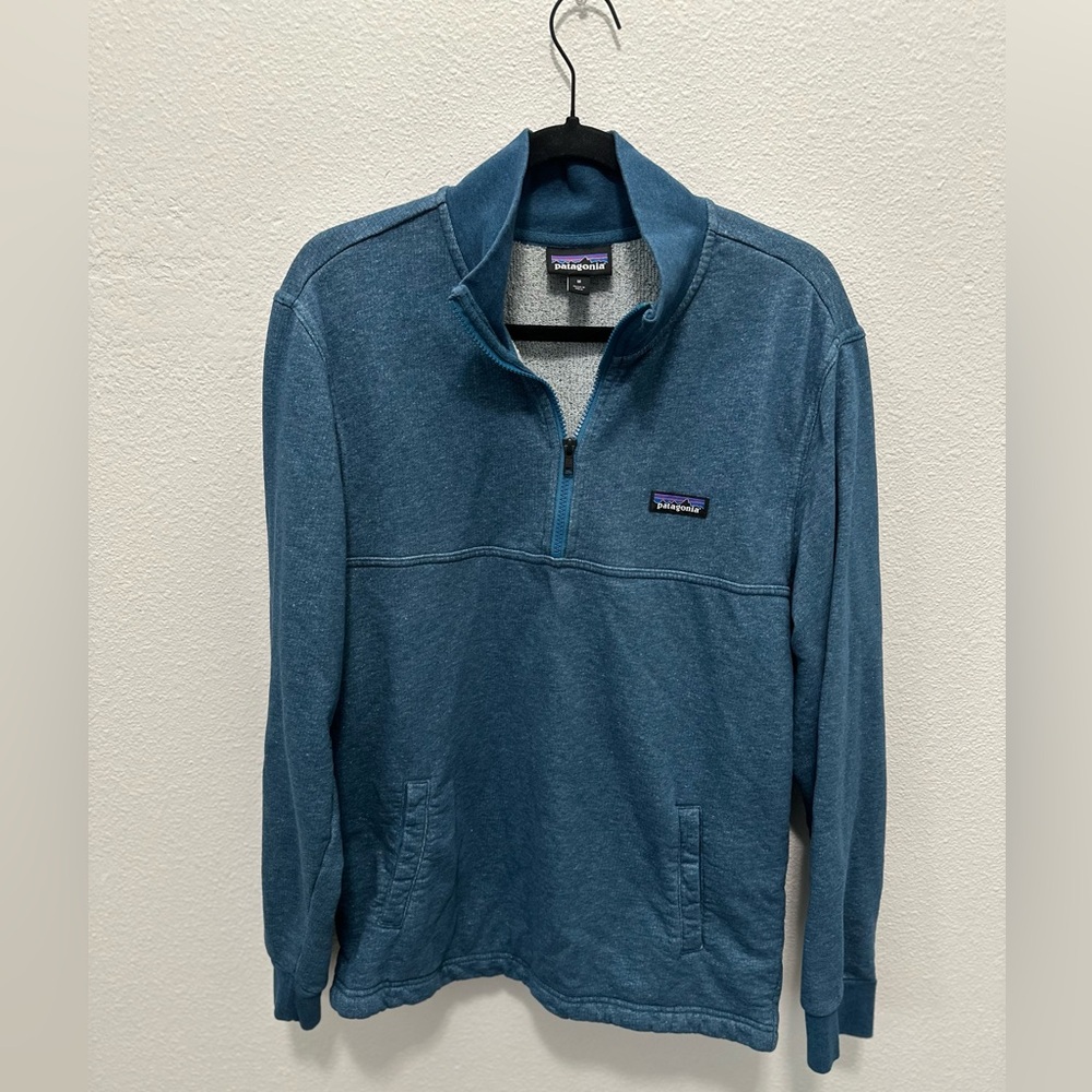 Patagonia Blue Quarter-Zip Pullover- L